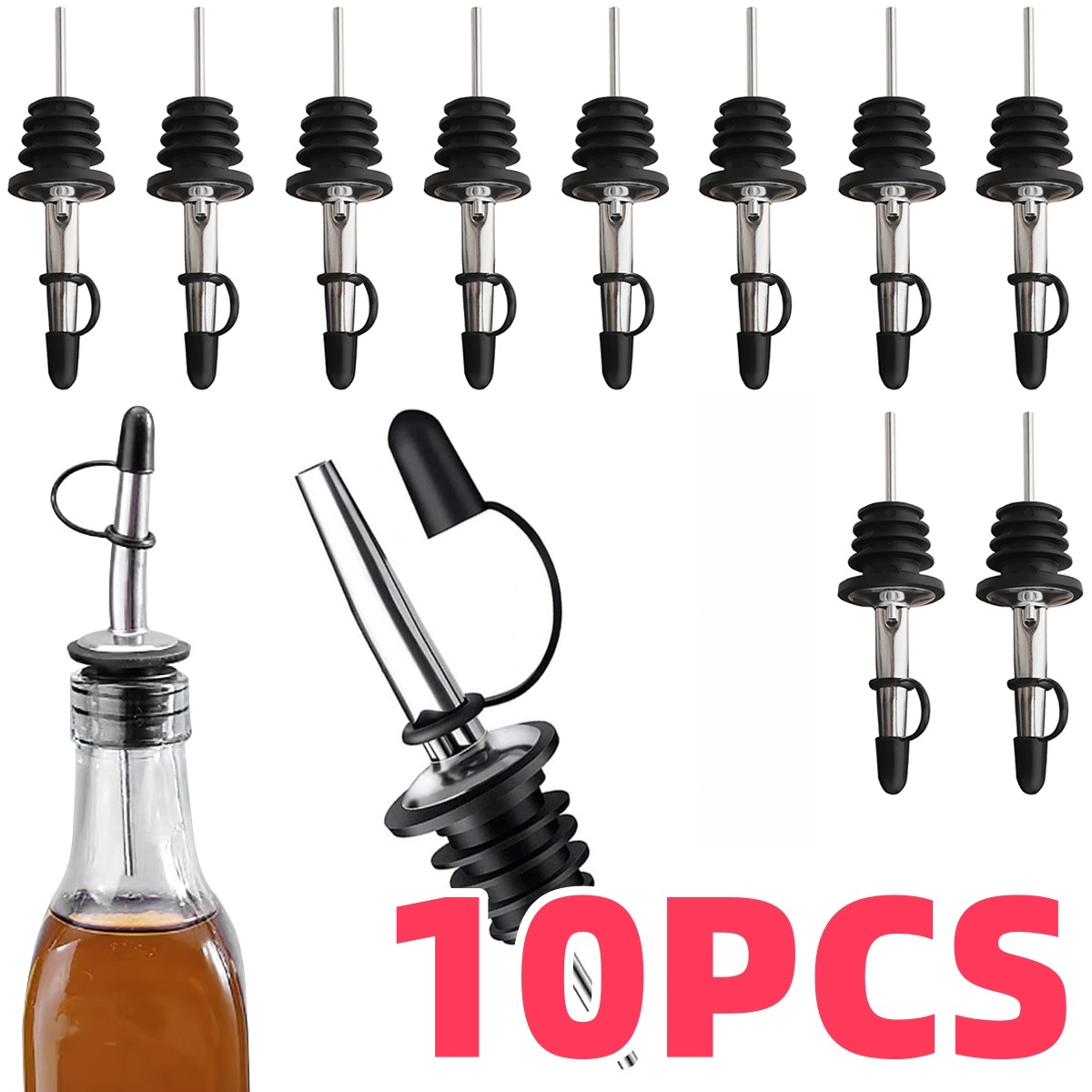 Wine Aerator Pour - حاوية نبيذ من الفولاذ المقاوم للصدأ،